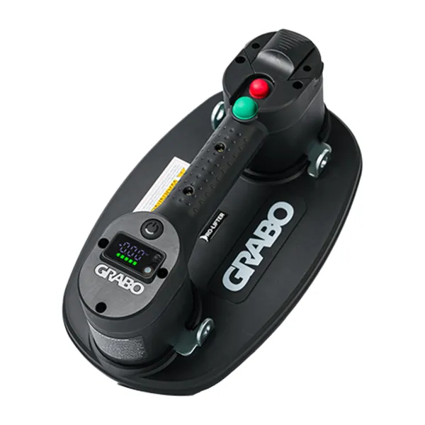 The black GRABO PRO with its vacuum readout