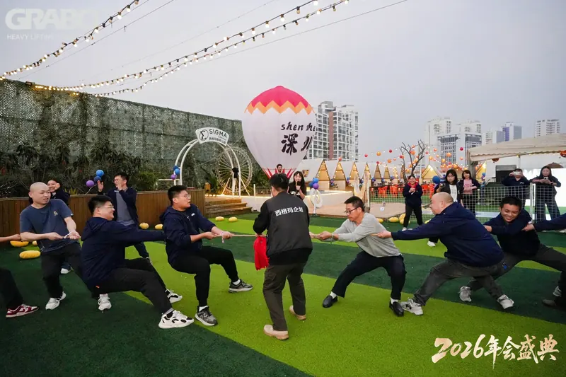 Tug of war on the turf at the annual gala